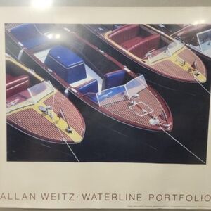1987 Poster-Runabouts by Allan Weitz Waterline Unframed print UK Home Office Men